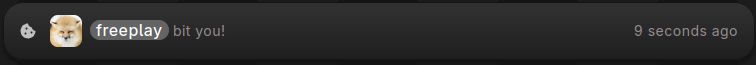 wafrn notifcation: @freeplay bit you! 9 seconds ago