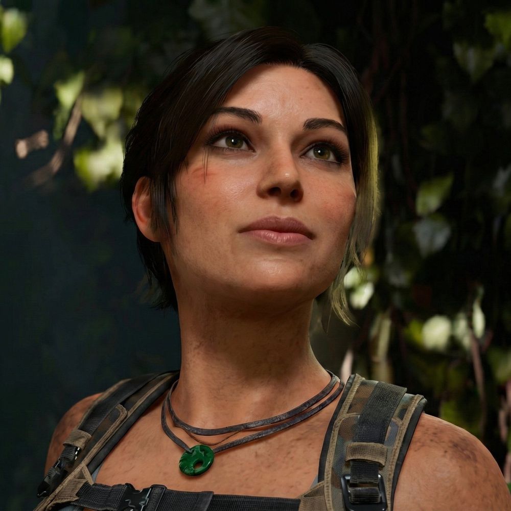 still of lara croft from new tomb raider game