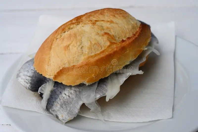 A herring bun