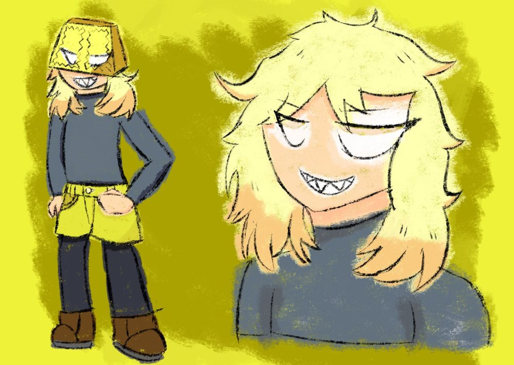 My sona but genderbent (very girlboss)