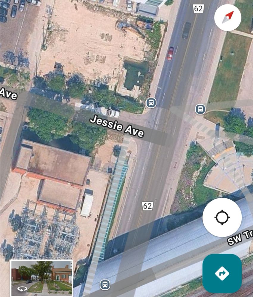 A satellite image of Jessie at Osborne