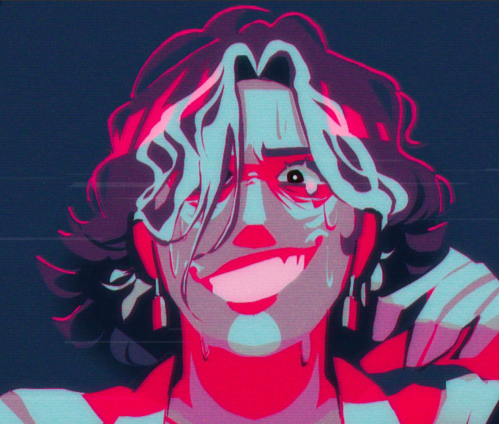 Close up of Oro's face. Crash out Queen!
She's a funny character to me, because she is very capable and she is very strong but she feels extremely isolated due to her fear of love. kinda like her dad but instead its like, a genuine fear and not a reason to murder people LMAO