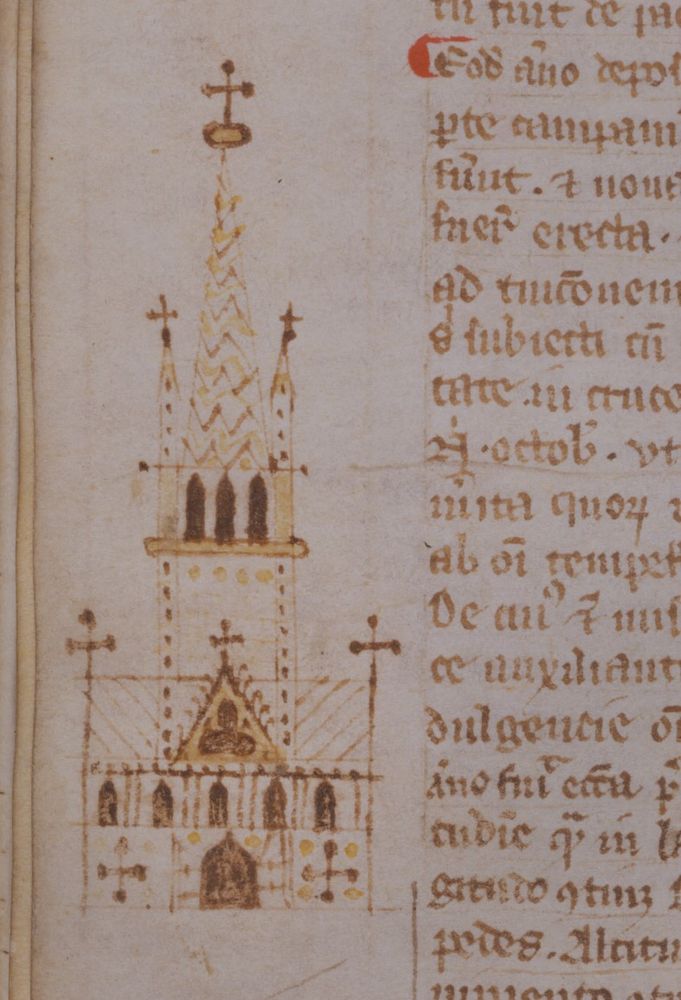 Old St Paul’s cathedral, LPL MS 1106 f.96v