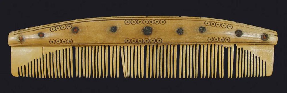 A viking period bone comb.