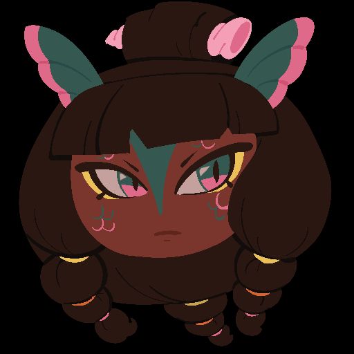 Vaitiare, a woman with salmon patterns on her fins