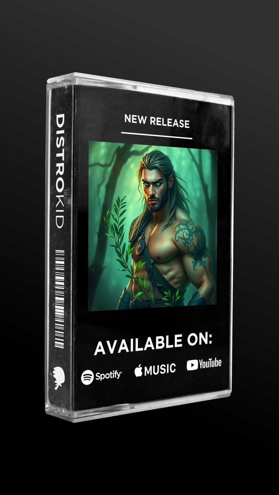 A Celtic warrior holding an olive branch.