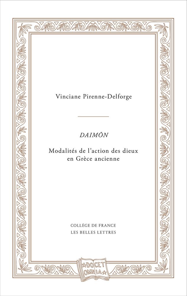 Première de couverture du livre de Vinciane Pirenne-Delforge.