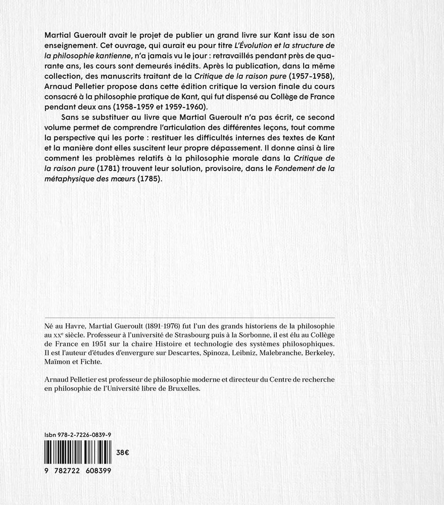 Quatrième de couverture du livre.
