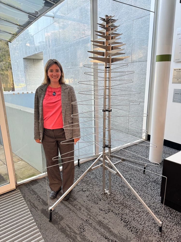 Me and a SKA antenna that looks like a Christmas tree 