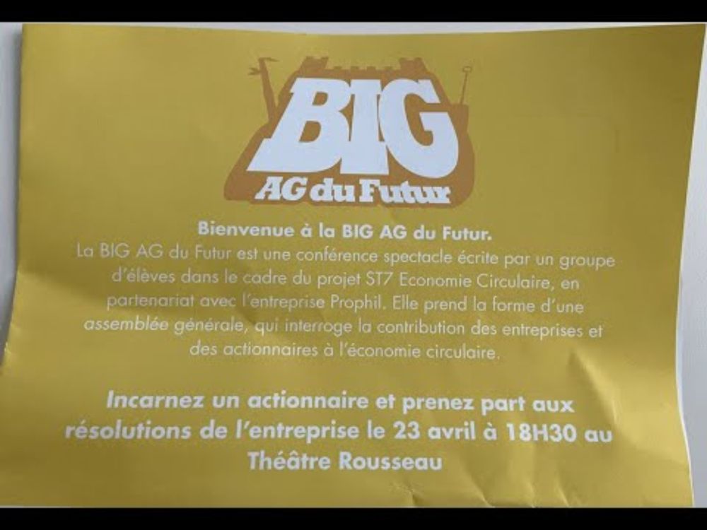 L'assemblée générale du futur