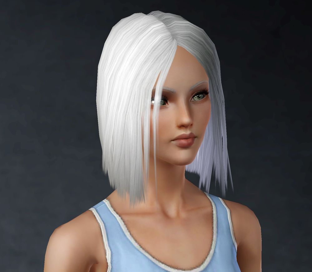 white hair grey eyes elf