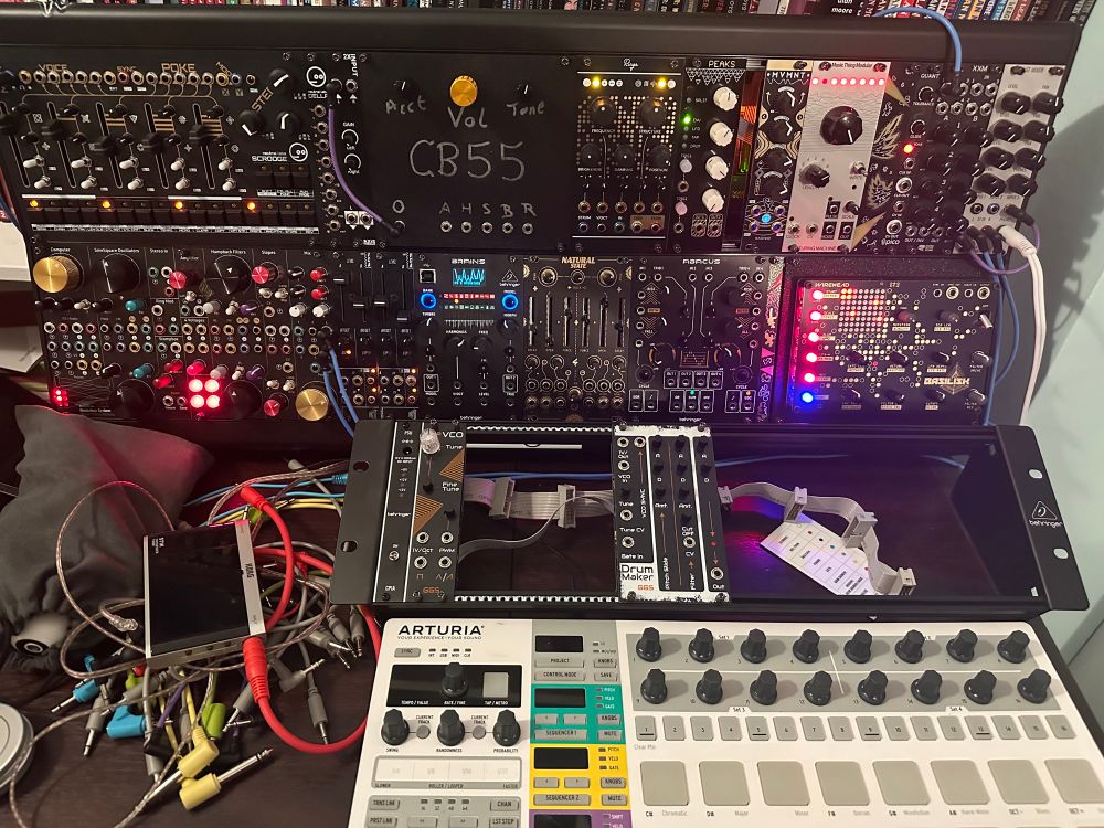 Modular synth and arturia beatstep pro