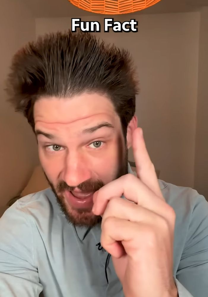 Der Typ der immer Fun Fact Videos auf Youtube Shorts macht indem er sagt "Fun Fact" und dann sind die gar nicht fun