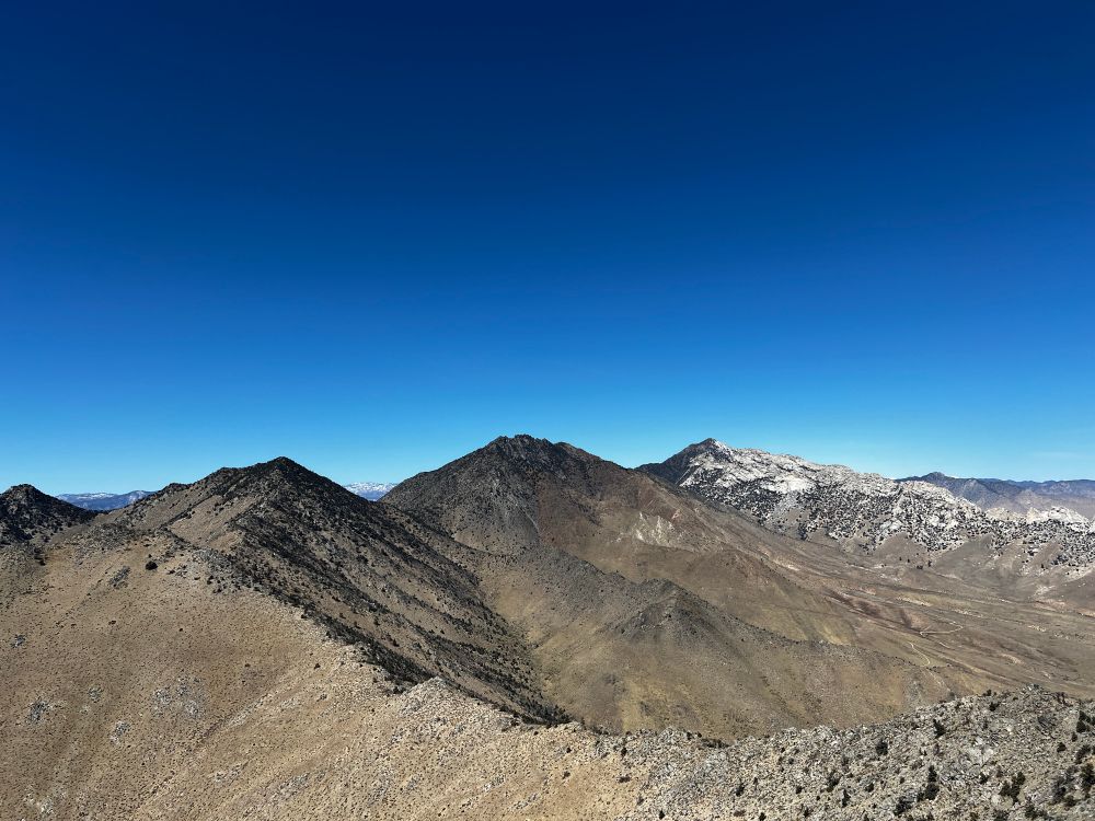 Morris, Jenkins, and namesake Owens Peak as seen from the summit of Russell Peak