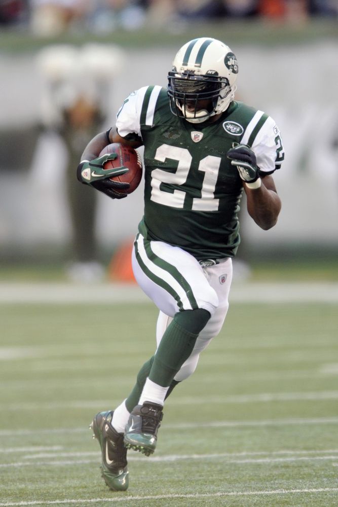 LT in a Jets uniform, which proves a just God cannot exist.