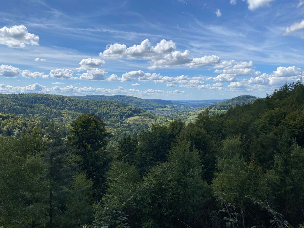 Blick vom Pollasch in das Laufachtal im Spessart | Foto: Stefan Frerichs / RheinWanderer.de