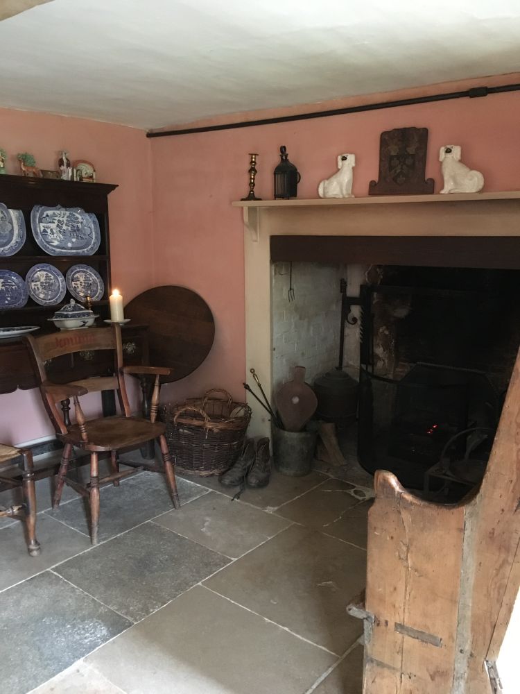 The living room at the cottage in Brockhampton…