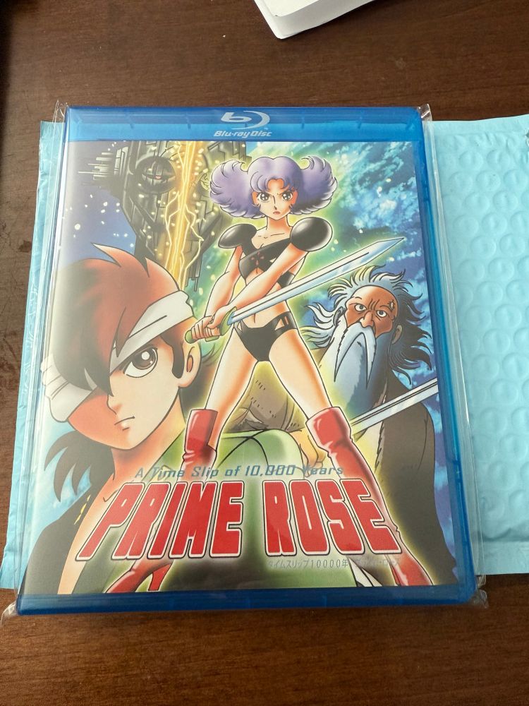 A Time Slip of 10,000 Years: Prime Rose Blu-Ray package. 