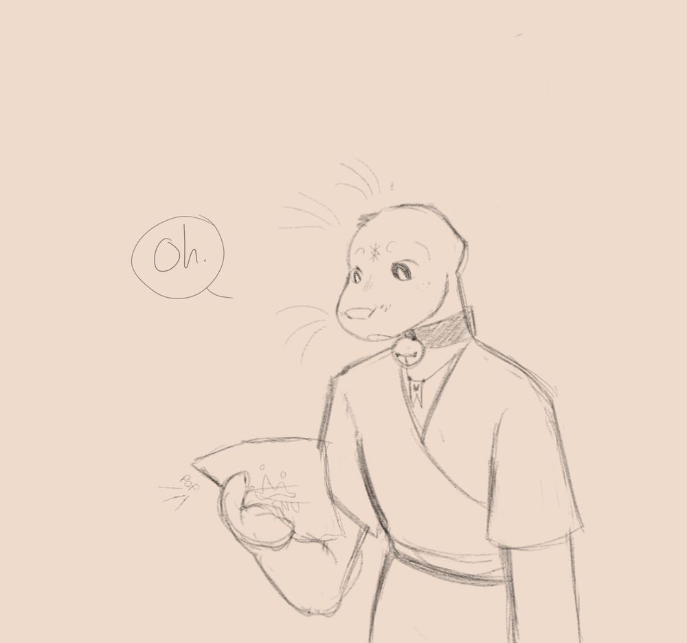 *Smoothie king menu pops into their hand*
"Oh."