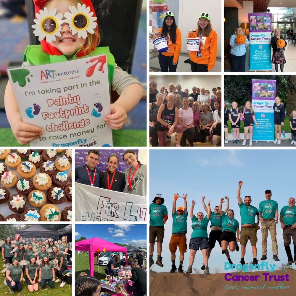 A selection of photographs that show some of our supporters that have fundraised for us