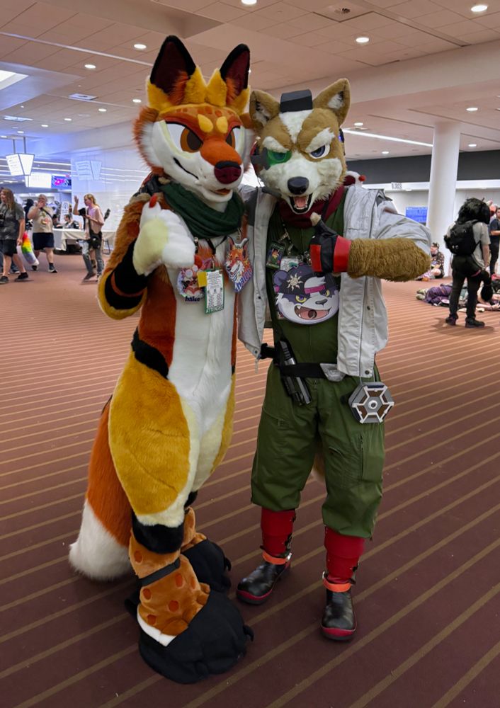 fox from star fox is in our galaxy again. thank you for stopping in pittsburgh 🦊