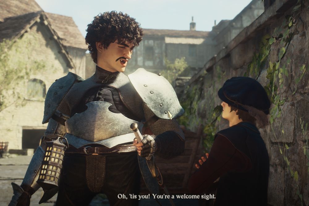 The big man himself. Also, a child or teen of some sort.