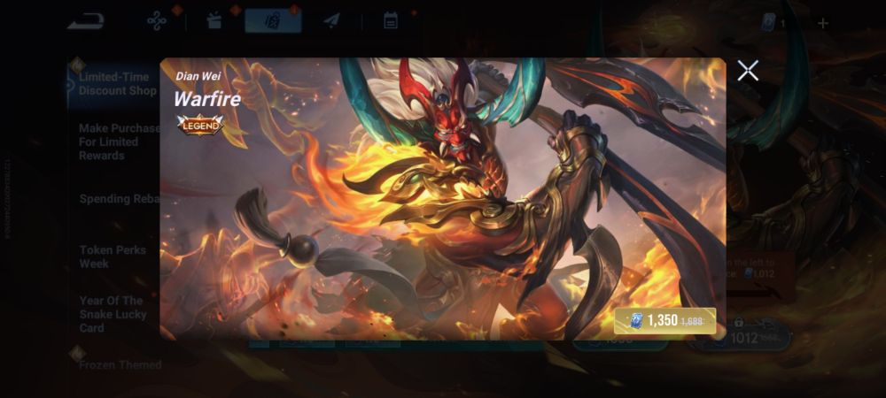 Dian wei new skin!