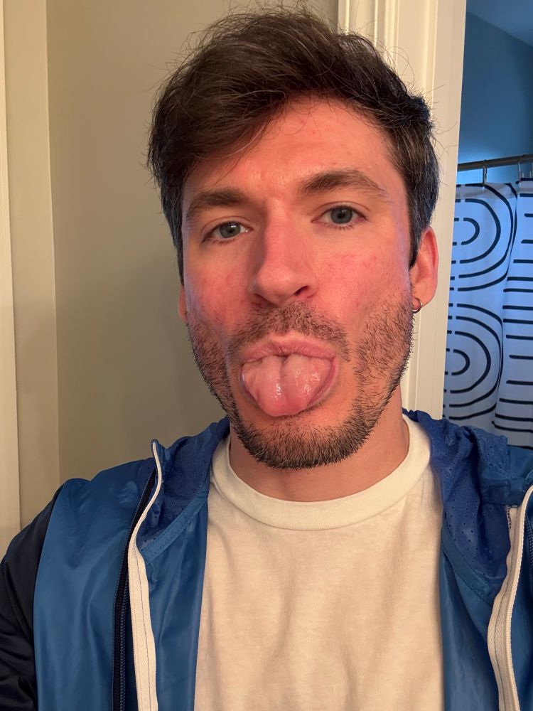 me, sticking my tongue out at you 😋