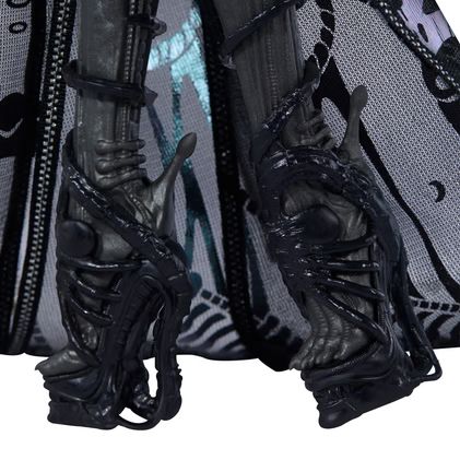 close up of the shoes which look like facehuggers 