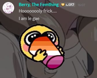 Hoooooooly frick....
I am le gae

Blob drinking from a lesbian flag cup