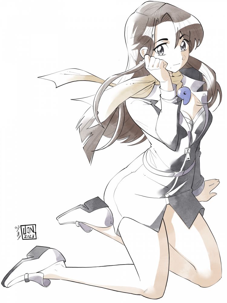 Mia Fey from Capcom's Ace Attorney series. 