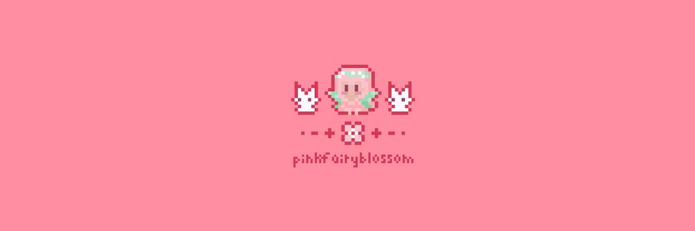bubblegum pink pixel banner for vgen commission