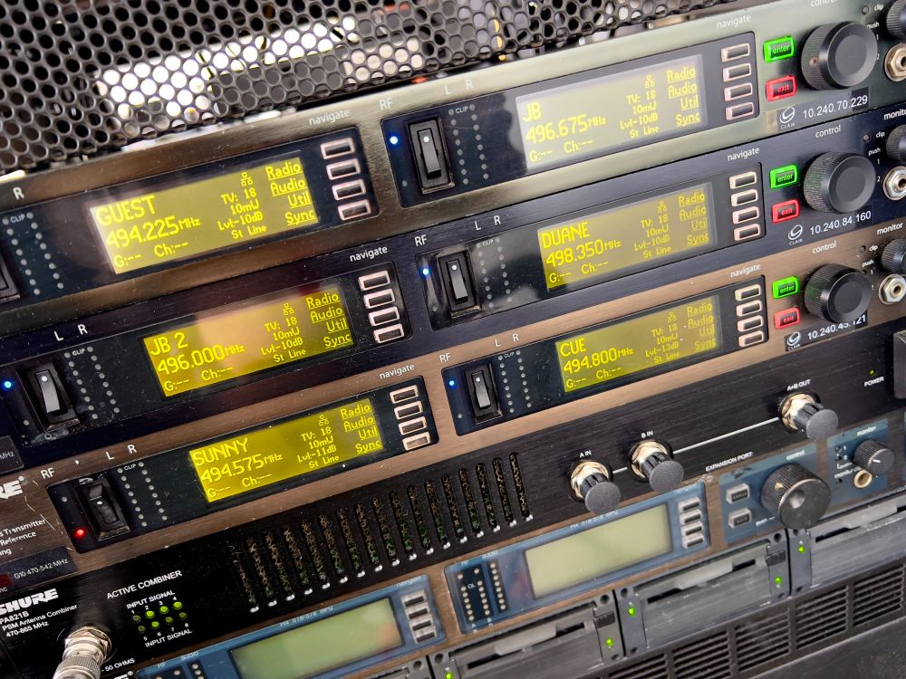 A picture of an audio rig