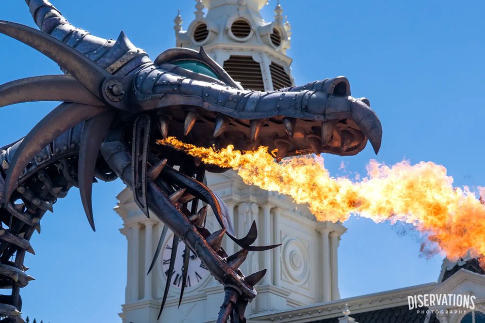 Maleficent Dragon breathing fire