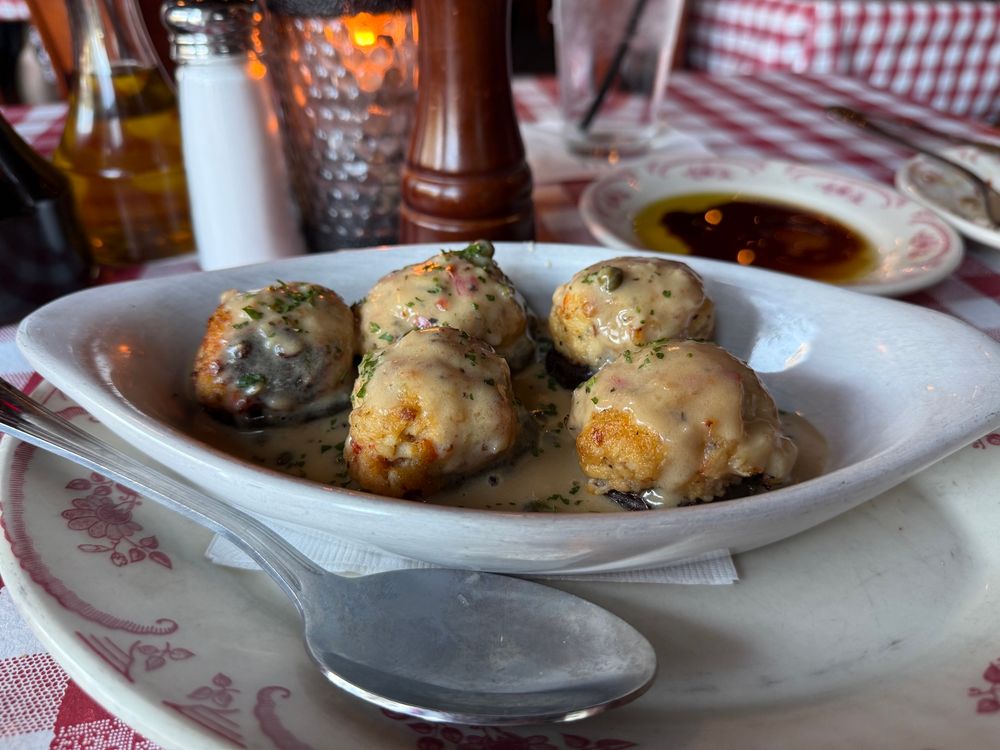 Crab stuffed mushrooms