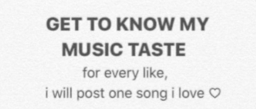 Get to know my music taste

For every like I will post one song I love ❤️