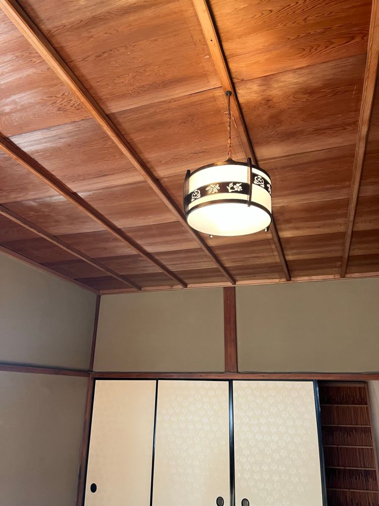 八竹庵二階照明器具