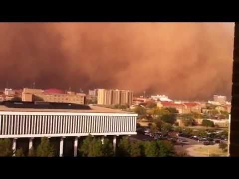 2011 Lubbock dust storm "haboob"  (full video)