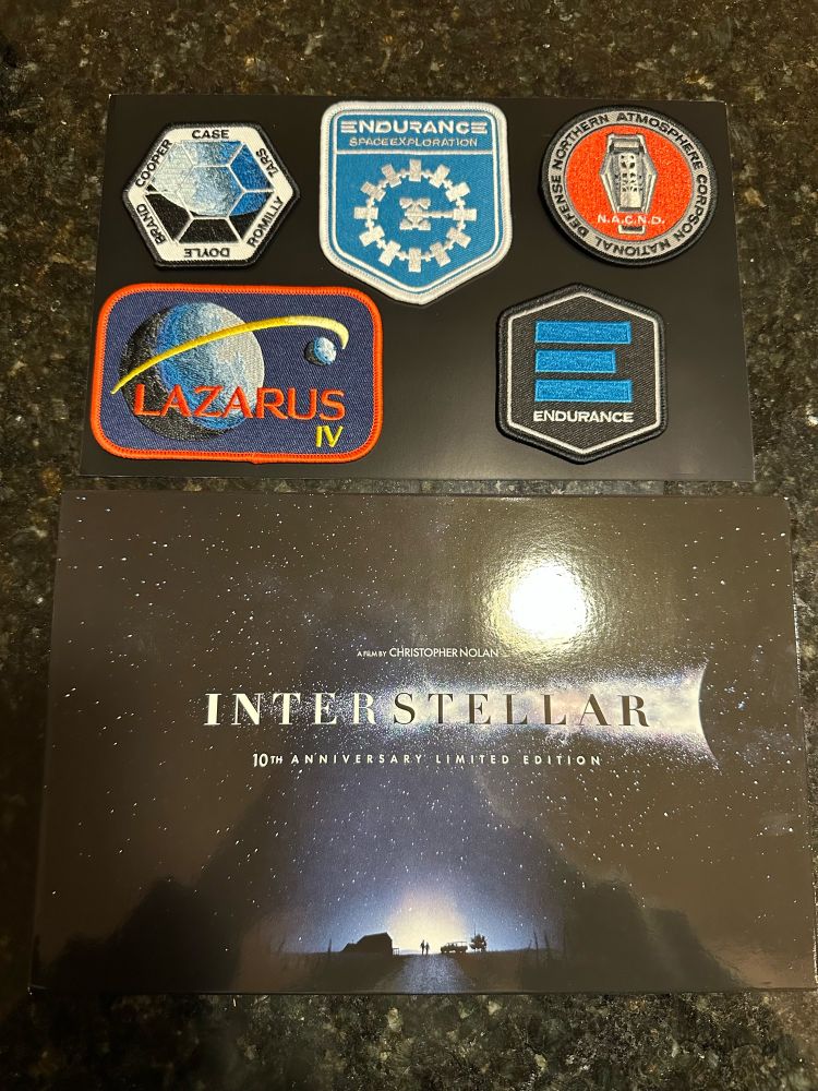 Interstellar 10th anniversary limited edition and patches