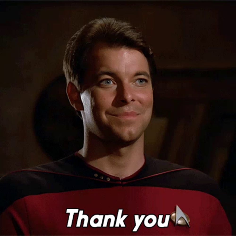 Thank You William T Riker GIF