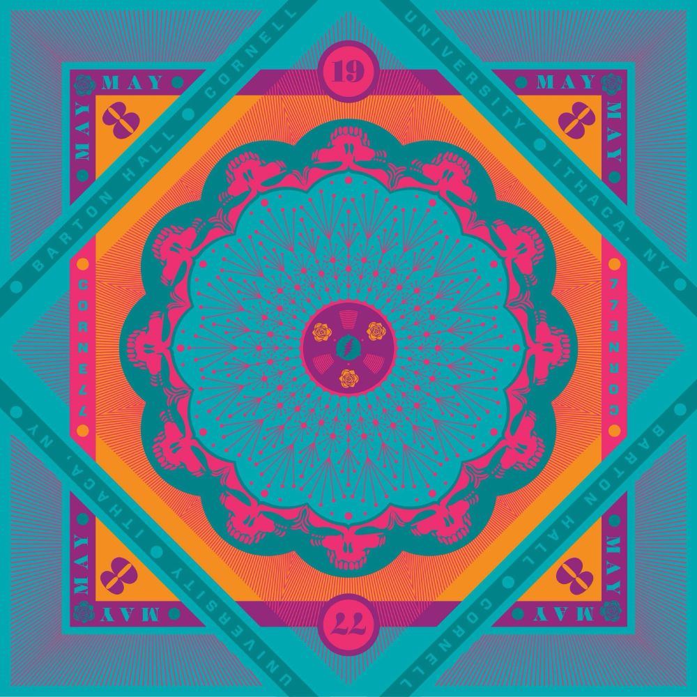 Mandala-like cover of 2017 Grateful Dead album Cornell 5/8/77