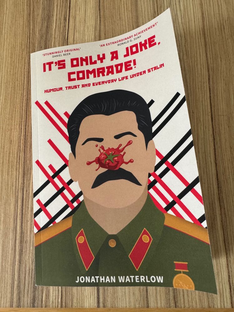 Book cover depicting a tomato splatting against Stalin’s nose
