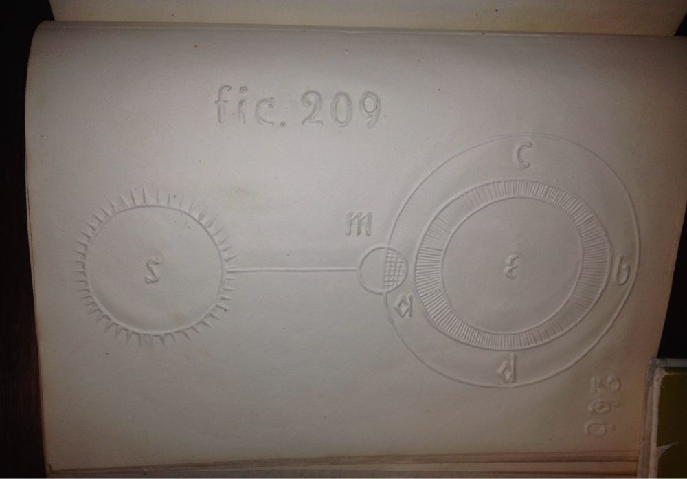 Inkless printing of a solar eclipse