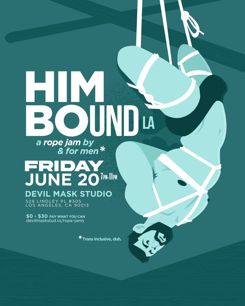 All those details in the text of the post? Yeah add an illustrated sexy dude with a massive bulge and you have this flyer. 