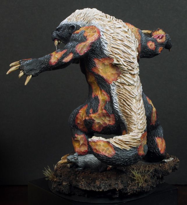 Another view of the Ar-Grush.  The fur coloring modeled off the honey badger.