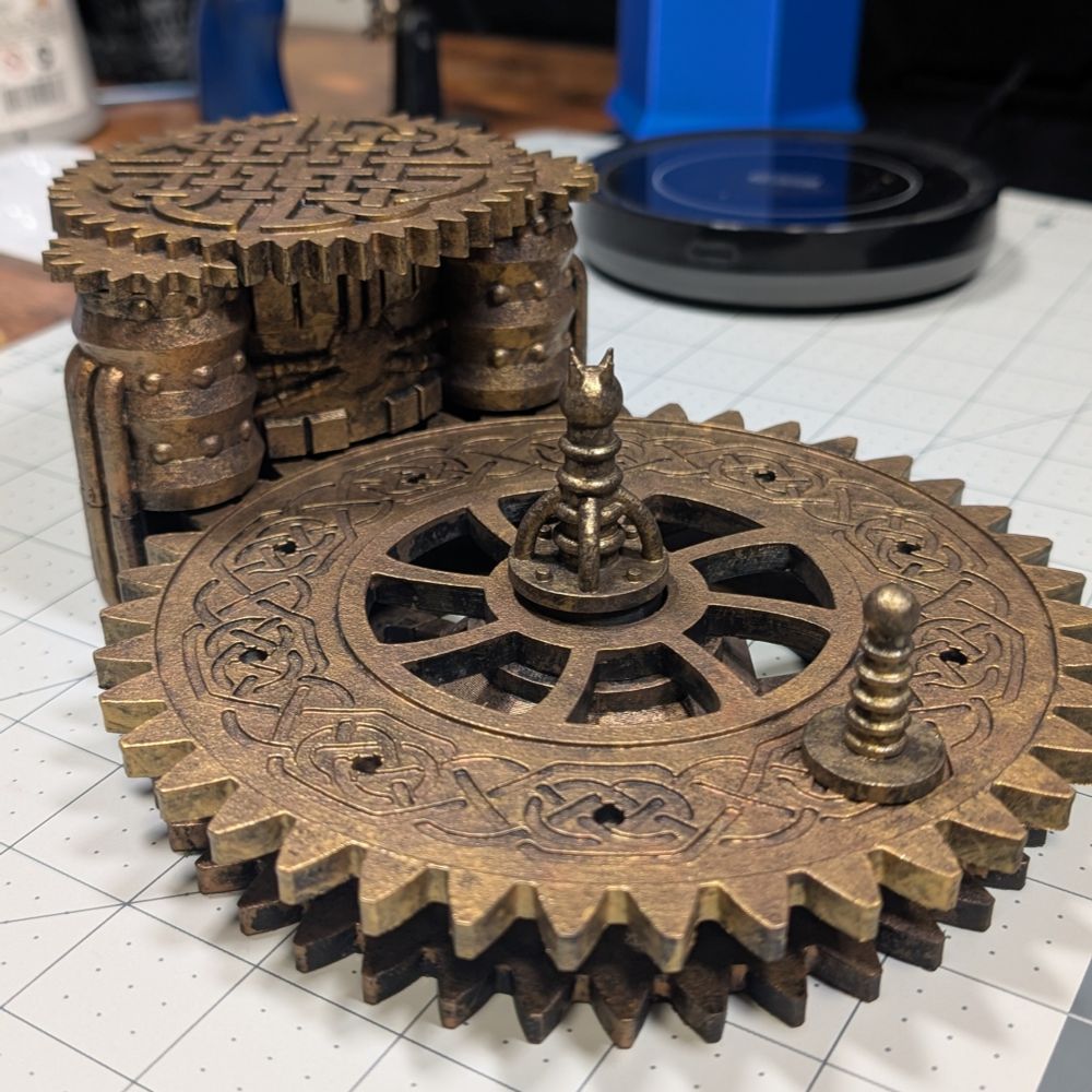 The same display without the Clockwork Dragon miniature