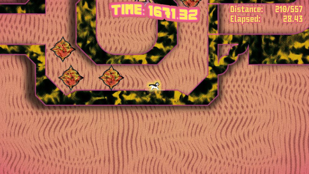 Rocket Dog screenshot showing an orange tinted area that looks HOT