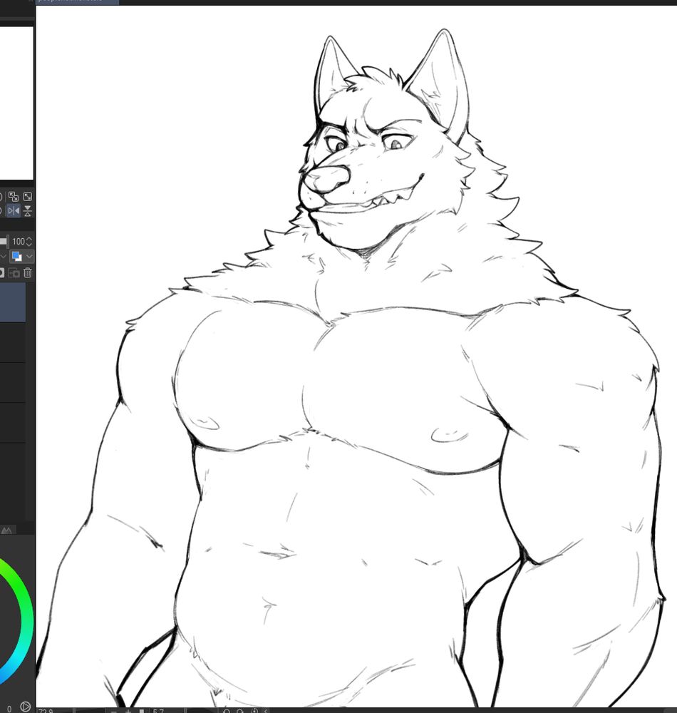 wolf man torso