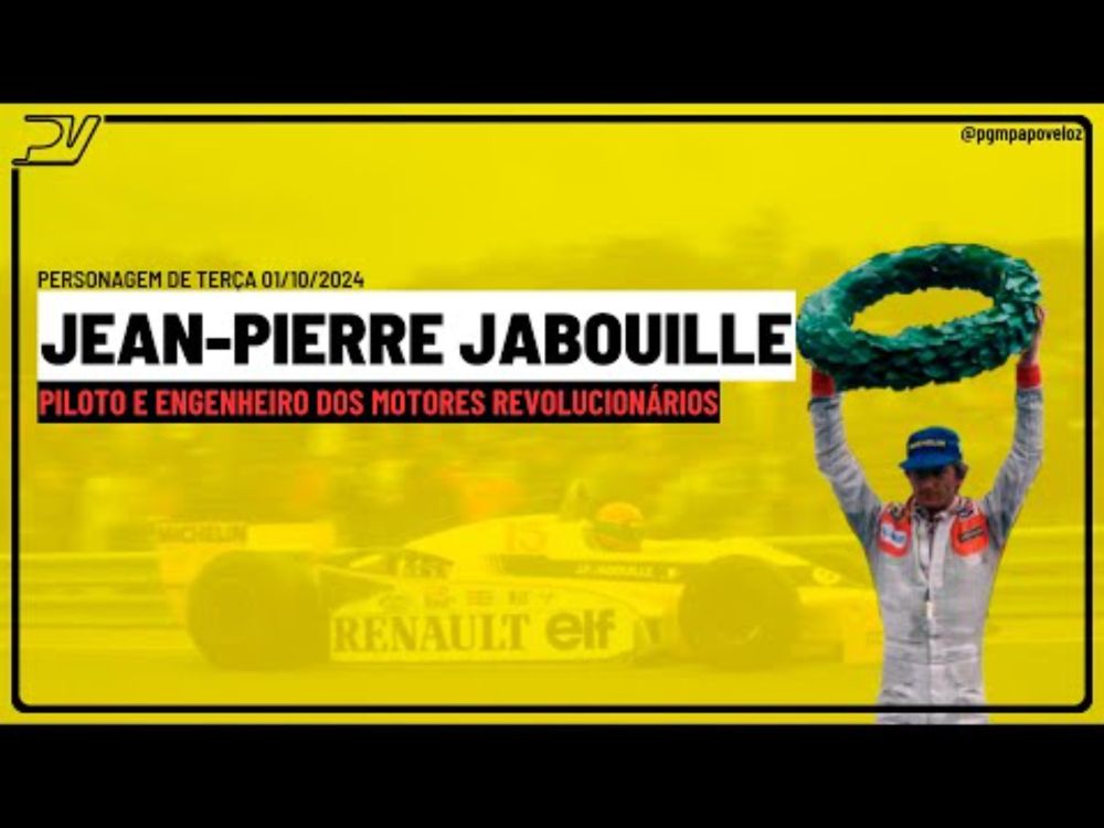 JEAN-PIERRE JABOUILLE: piloto e engenheiro dos motores revolucionários- Personagem de terça 01/10/24