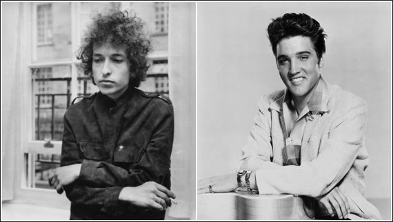 Bob Dylan and Elvis Presley